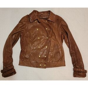 MADEWELL Wearmaster Brown Leather Jacket
